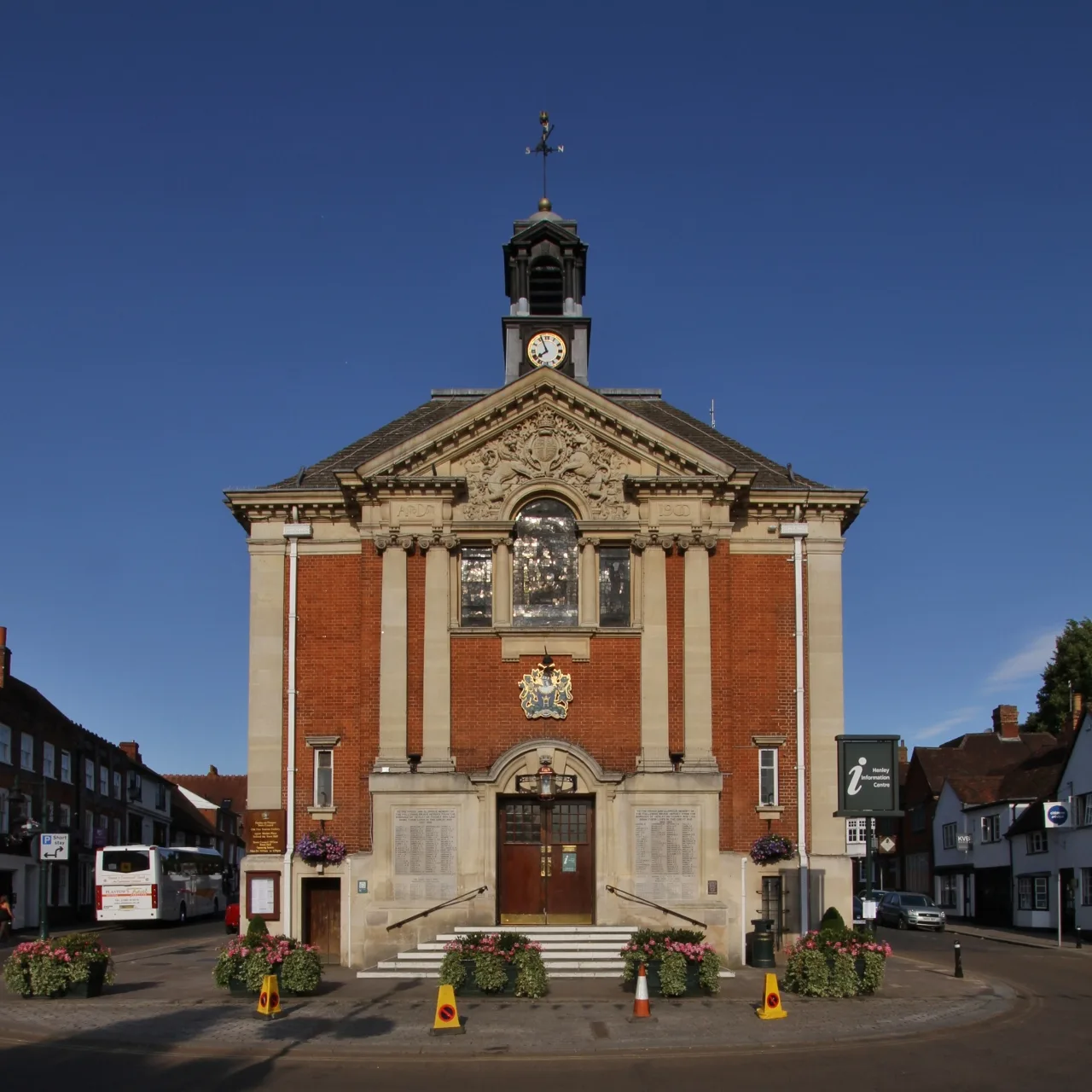 Henley Town Hall. The town council takes £170.35 of a band D bill of £2,631.65