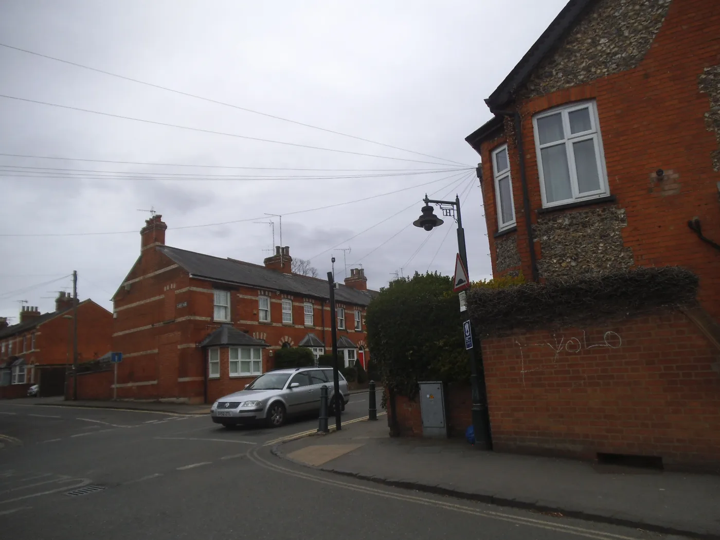 Greys Road, Henley-on-Thames, by the exit from the district council car park